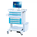 Emergency Trolley Emergency Crash Cart Computer Medic Cart Hospital ABS  Medical Computer Trolley Medication Cart